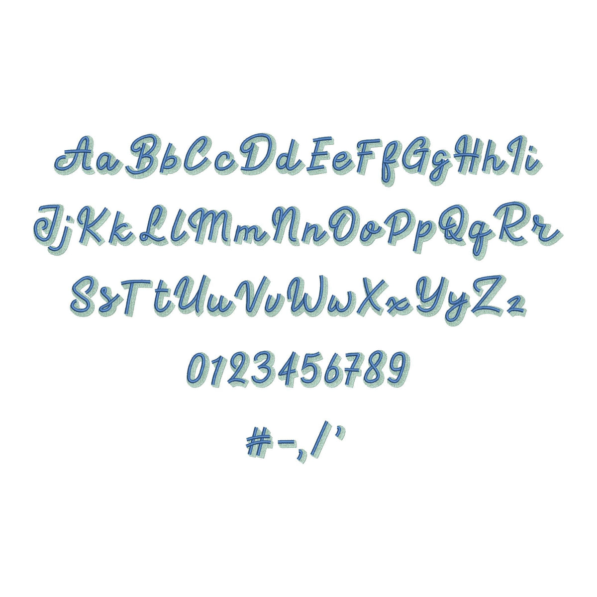 Script Soft Shadow Font