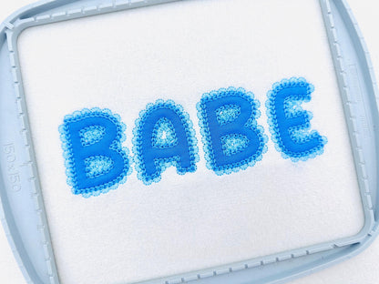 Lace Edge applique Chain stitch outline – Instant Download | Artapli