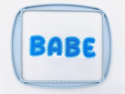 Lace Edge applique Chain stitch outline – Font embroidery design by Artapli