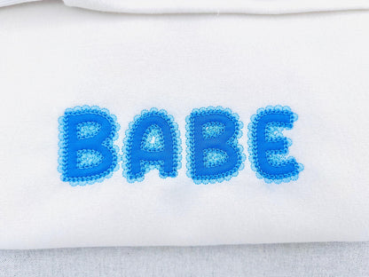 Lace Edge applique Chain stitch outline – Appliqué machine embroidery design by Artapli