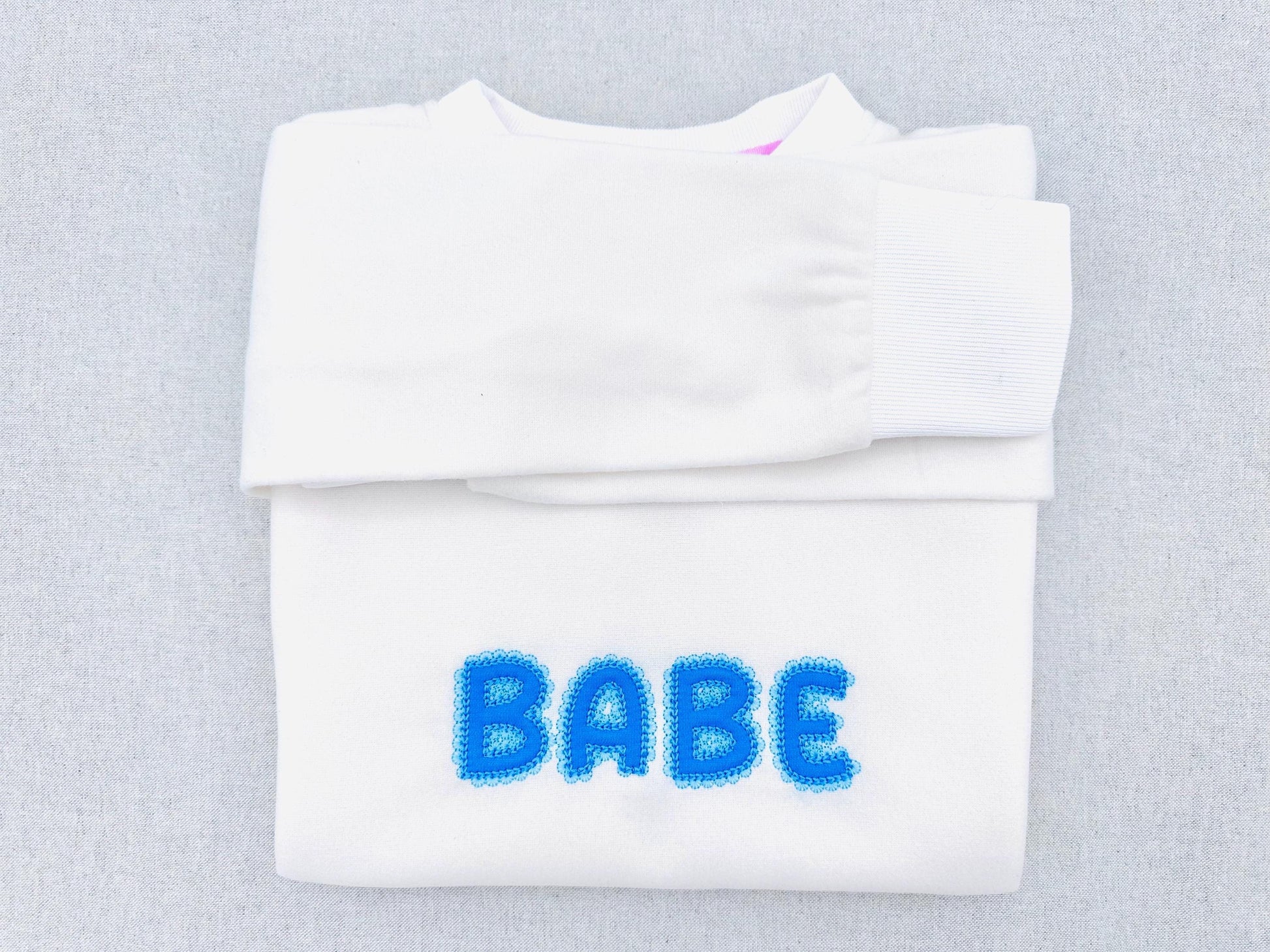 Lace Edge applique Chain stitch outline – Monogram embroidery design instant download by Artapli