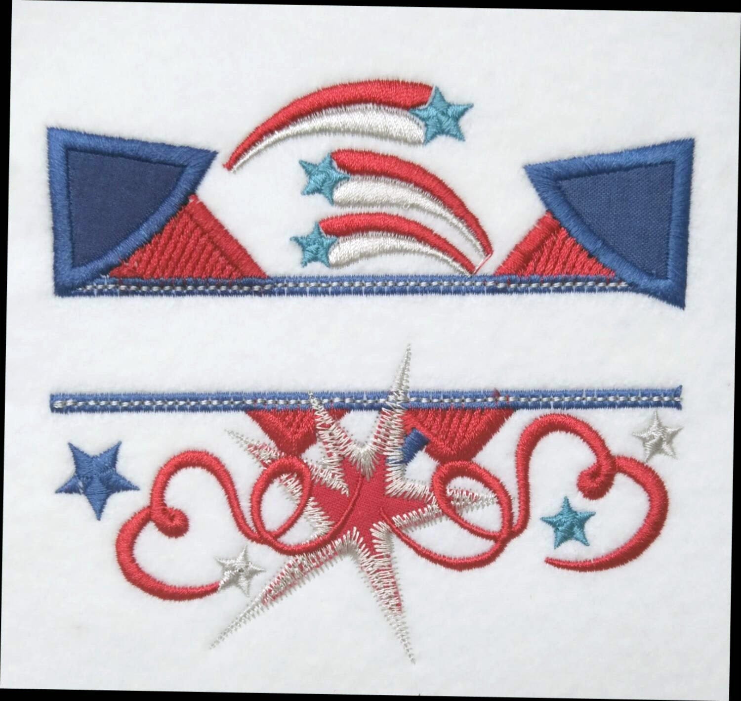 Split Firecracker Machine Embroidery 5.5" 6" 7" 5" | PES DST JEF | Artapli