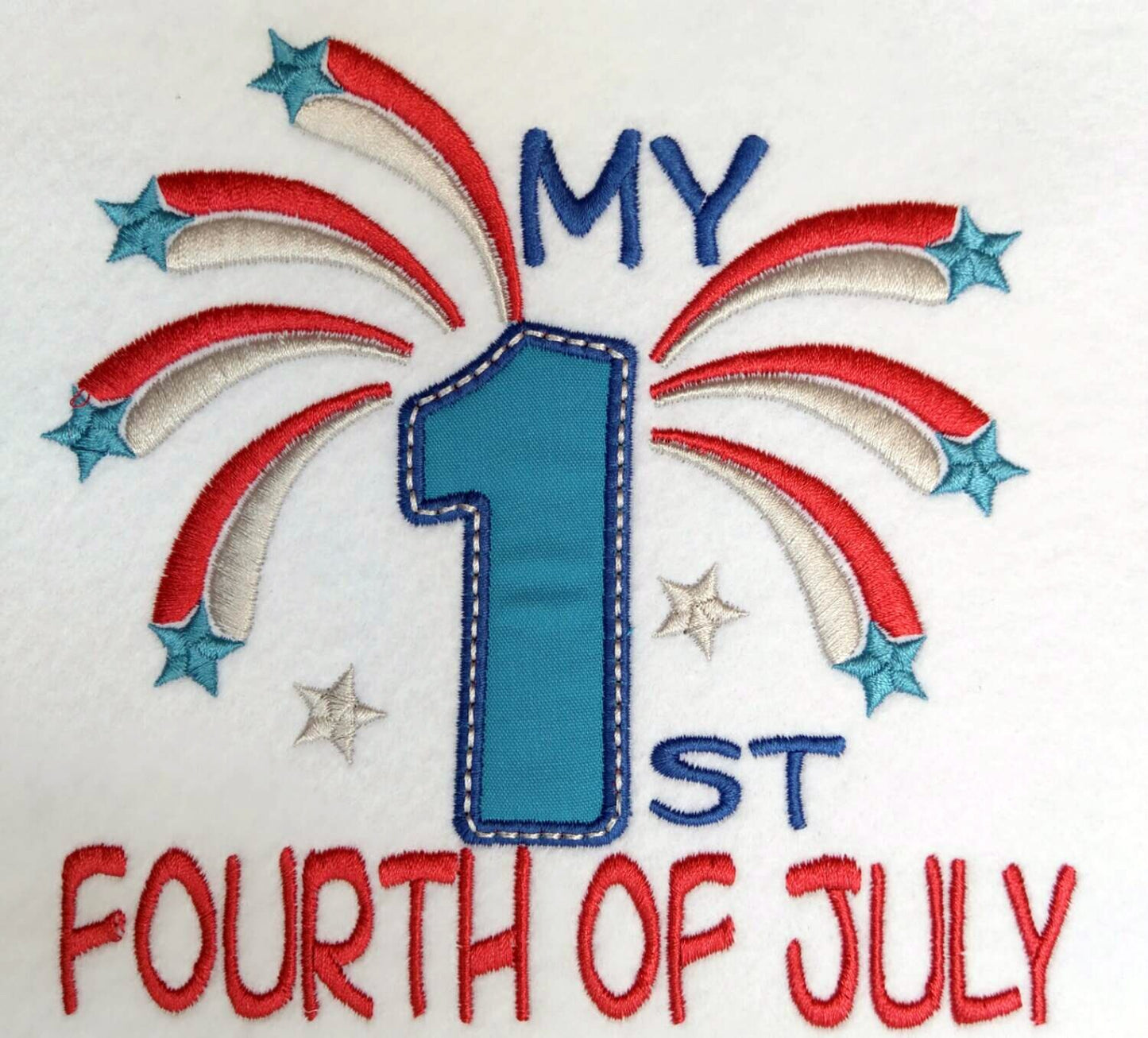 My first fourth  of July - 4x4 and 5x7 multiple Machine Embroidery 4" 5" 6" 7" | PES DST JEF | Artapli