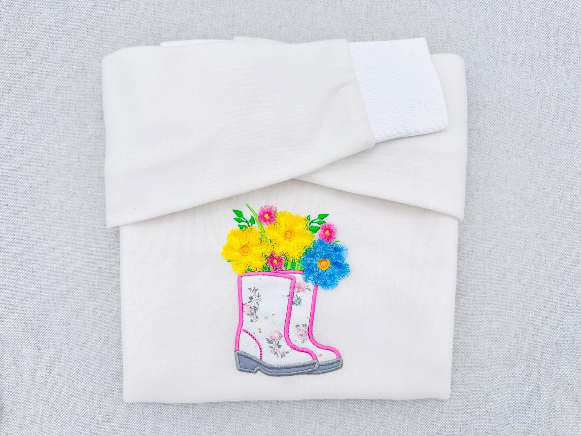 Floral Ranch Farmer Boots – Sizes 6" 7" 8" 5" 10" Digital Embroidery File | Artapli