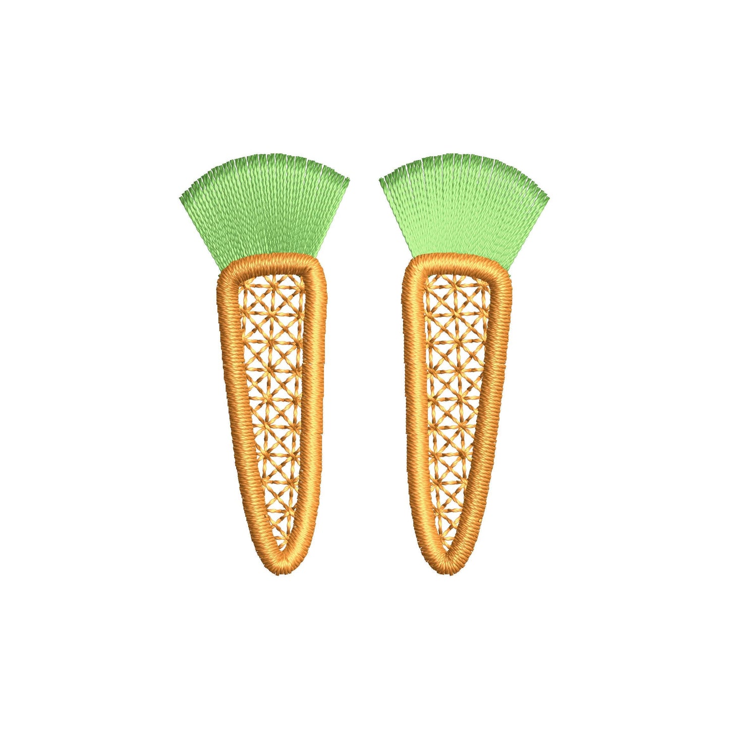Easter Carrot Earrings FSL – Easter embroidery pattern by Artapli