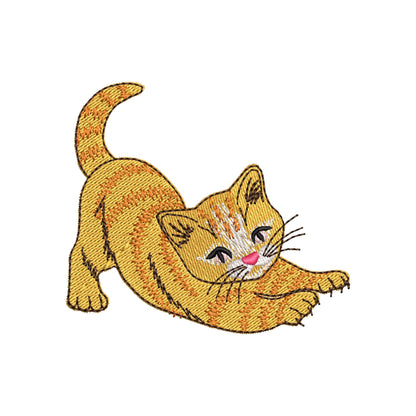 Lovely Scratching  Kitty – Cat digital embroidery pattern by Artapli