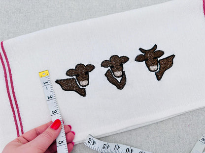 Farm Cow Set of 3 – Cow embroidery design by Artapli