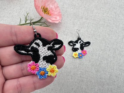 Floral Wreath Cowgirl Earrings FSL – Instant Download | Artapli