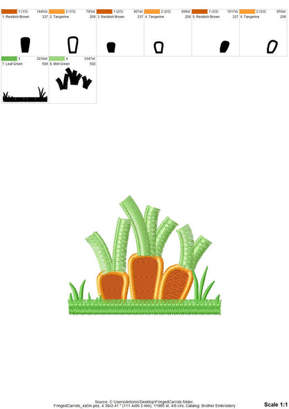 Fringed Carrot Garden – Instant Download | Artapli