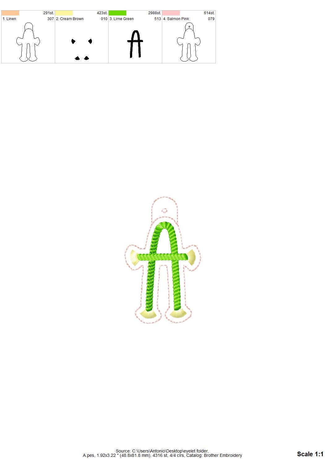 Twisty Rope with fringed Tassel Eyelet and Key Fob Snap Tab Monogram in the hoop ITH keychain machine embroidery designs