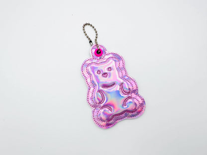 Puffy Jelly Bear Keychain ITH – Animal machine embroidery design by Artapli
