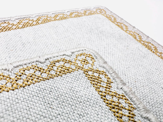 Cross Stitch Napkin Coaster ITH – Instant Download | Artapli
