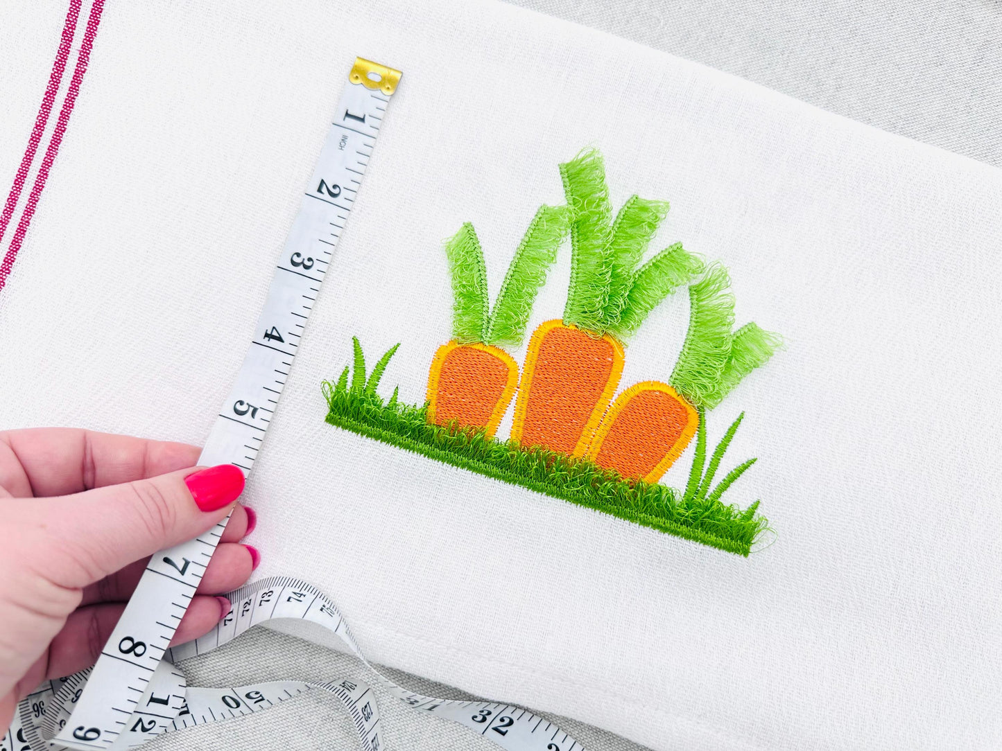 Fringed Carrot Garden – Fill Stitch embroidery pattern by Artapli