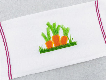 Fringed Carrot Garden – Easter embroidery design by Artapli