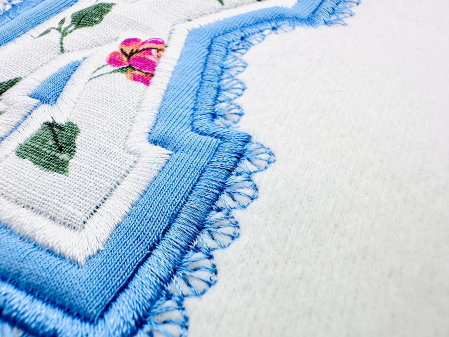 Lace Edge Double Layer Applique Font – Embroidery 3" 3.4" 3.8" 4.6" 5" 5.6" | BX PES DST JEF | Artapli