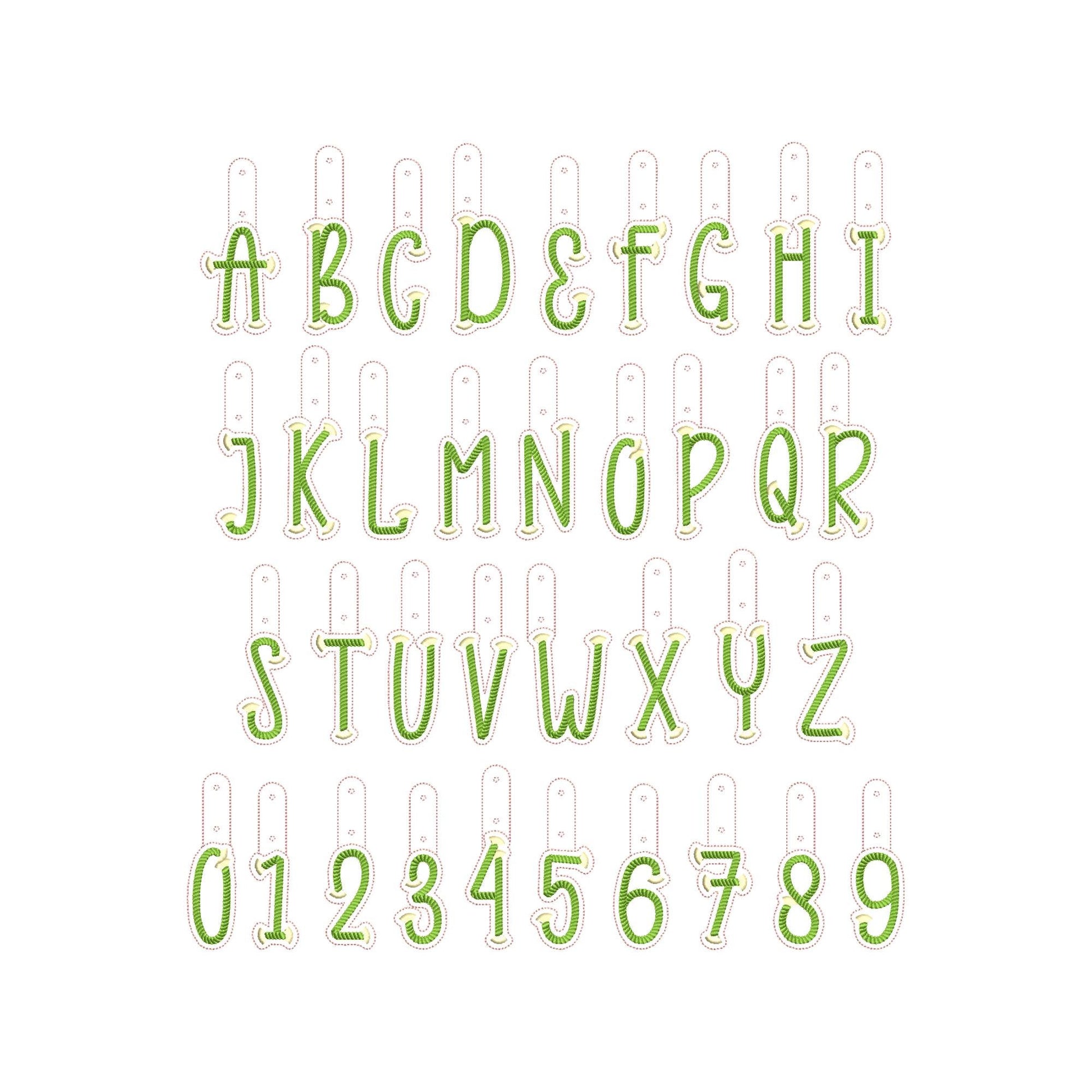 Twisty Rope with fringed Tassel Eyelet and Key Fob Snap Tab Monogram in the hoop ITH keychain machine embroidery designs