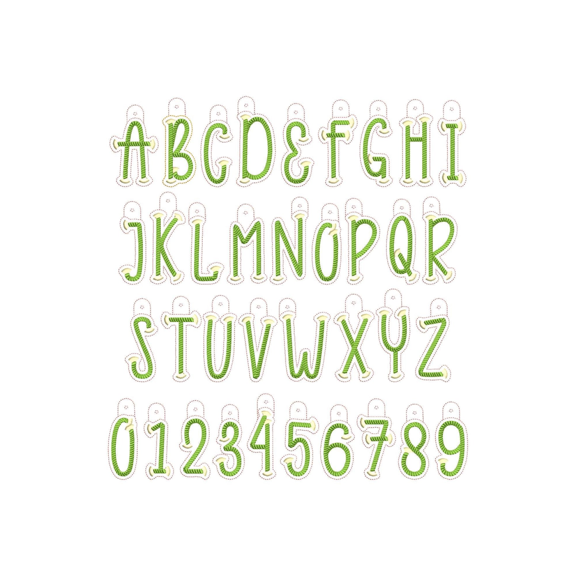 Twisty Rope with fringed Tassel Eyelet and Key Fob Snap Tab Monogram in the hoop ITH keychain machine embroidery designs