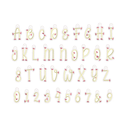 Fringe Rope Tassel Eyelet and Key Fob Snap Tab Monogram in the hoop ITH keychain machine embroidery designs