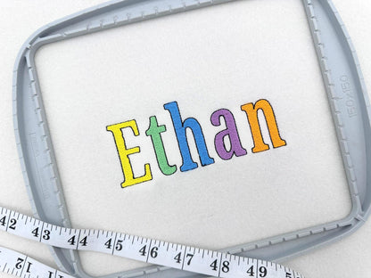 Fill Stitch Block Font Ronny