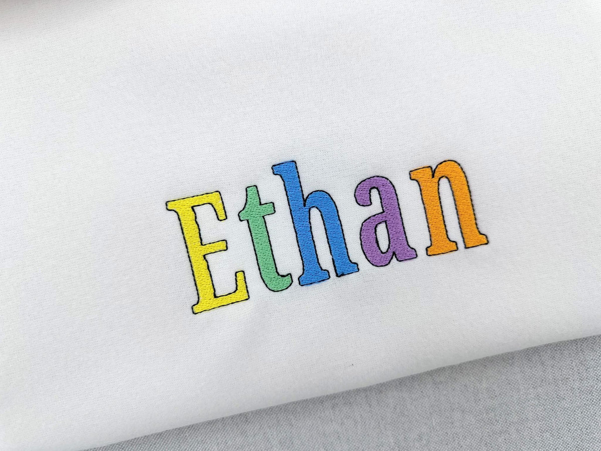 Fill Stitch Block Font Ronny