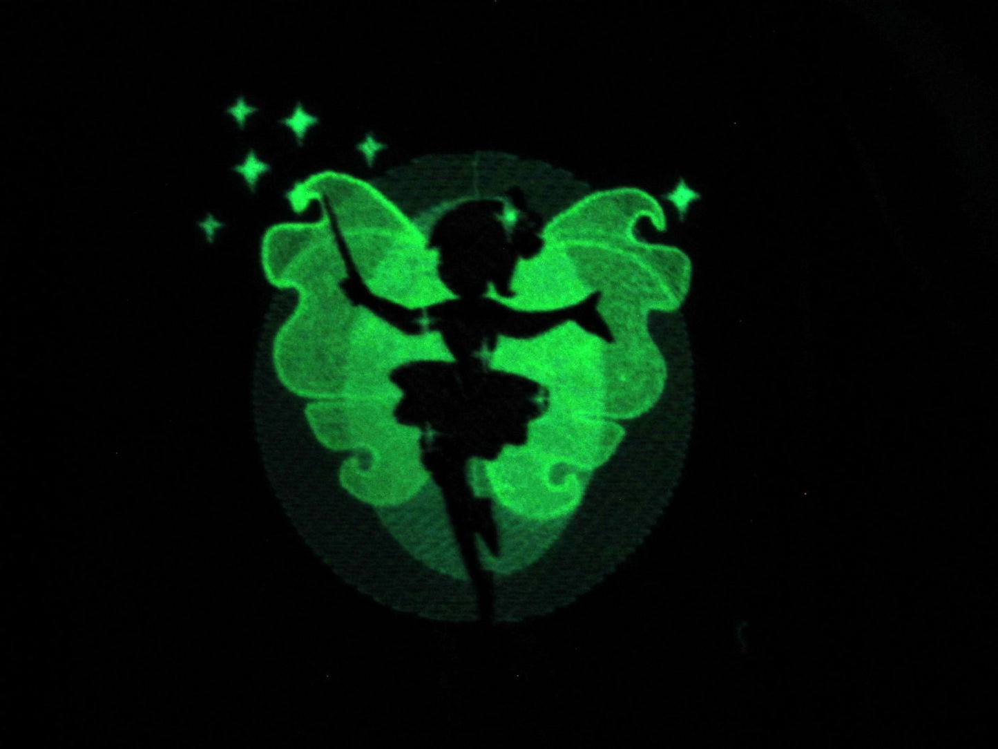 Magic Fairy Little Girl Glow in the dark special thread machine embroidery designs