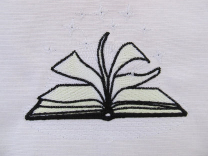 Magic Fairytale Book Glow in the dark special thread machine embroidery designs reading kids