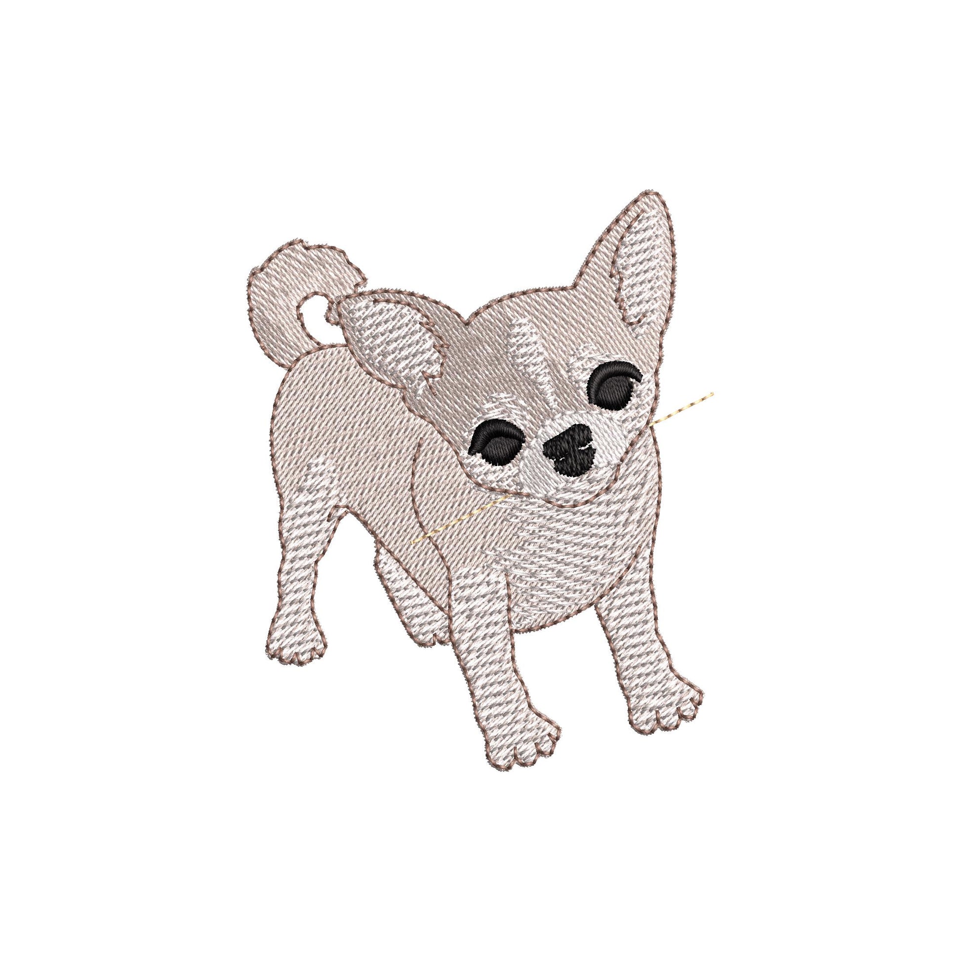 Lovely playing Chihuahua Puppy Dog Mama kitchen dish towel pet animal kids machine embroidery designs ITH