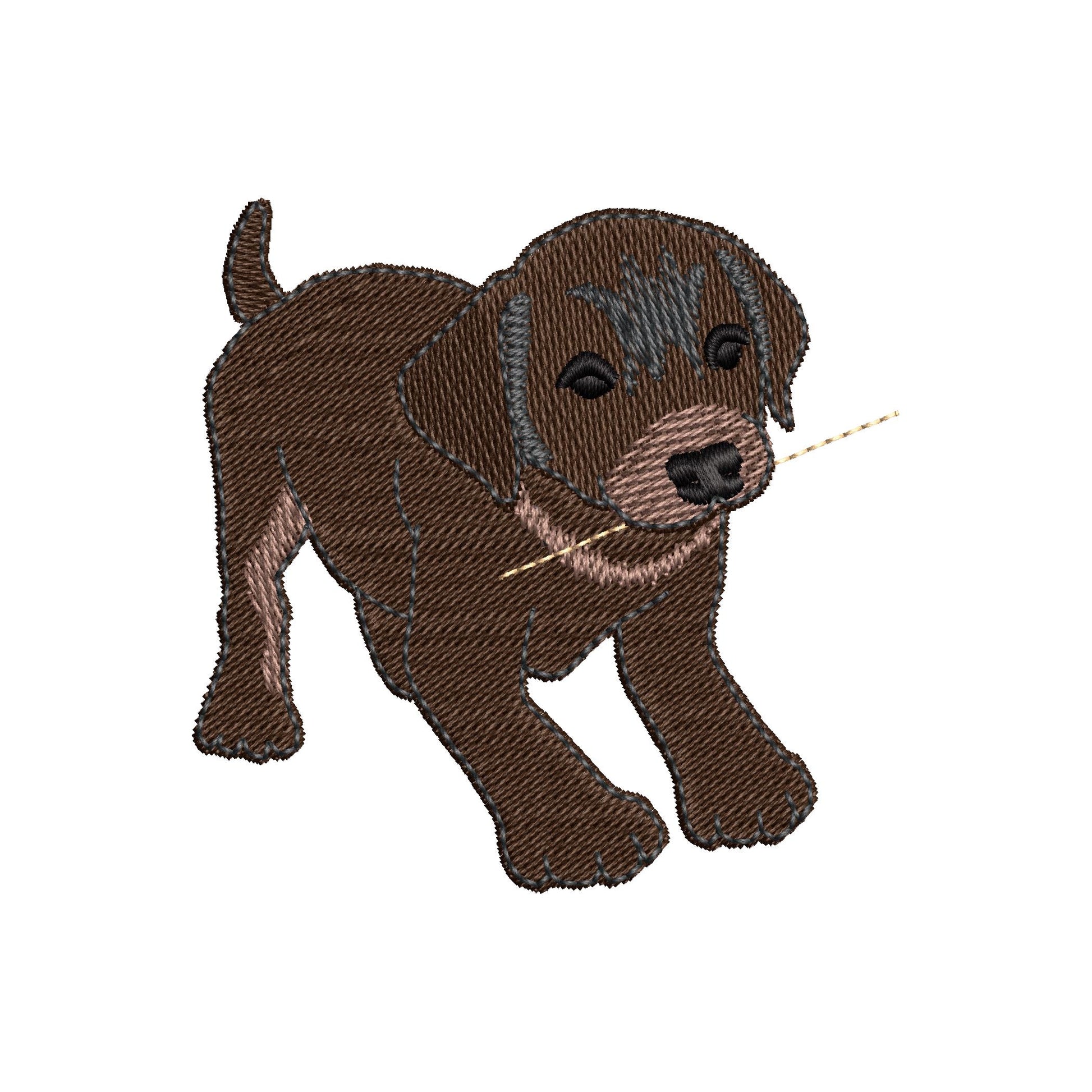 Playing Little Vizsla Puppy Dog Mama kitchen dish towel animal pet kids machine embroidery designs ITH