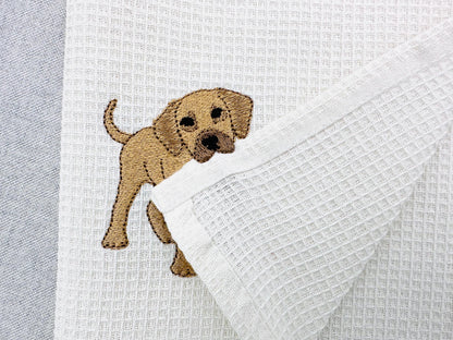Playing Little Great Dane Puppy Dog Mama kitchen dish towel animal pet kids machine embroidery designs ITH