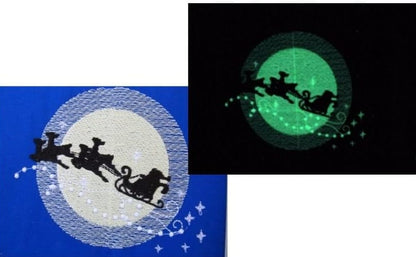 Magic Santa / Glow in the Dark Machine Embroidery | PES DST JEF | Artapli