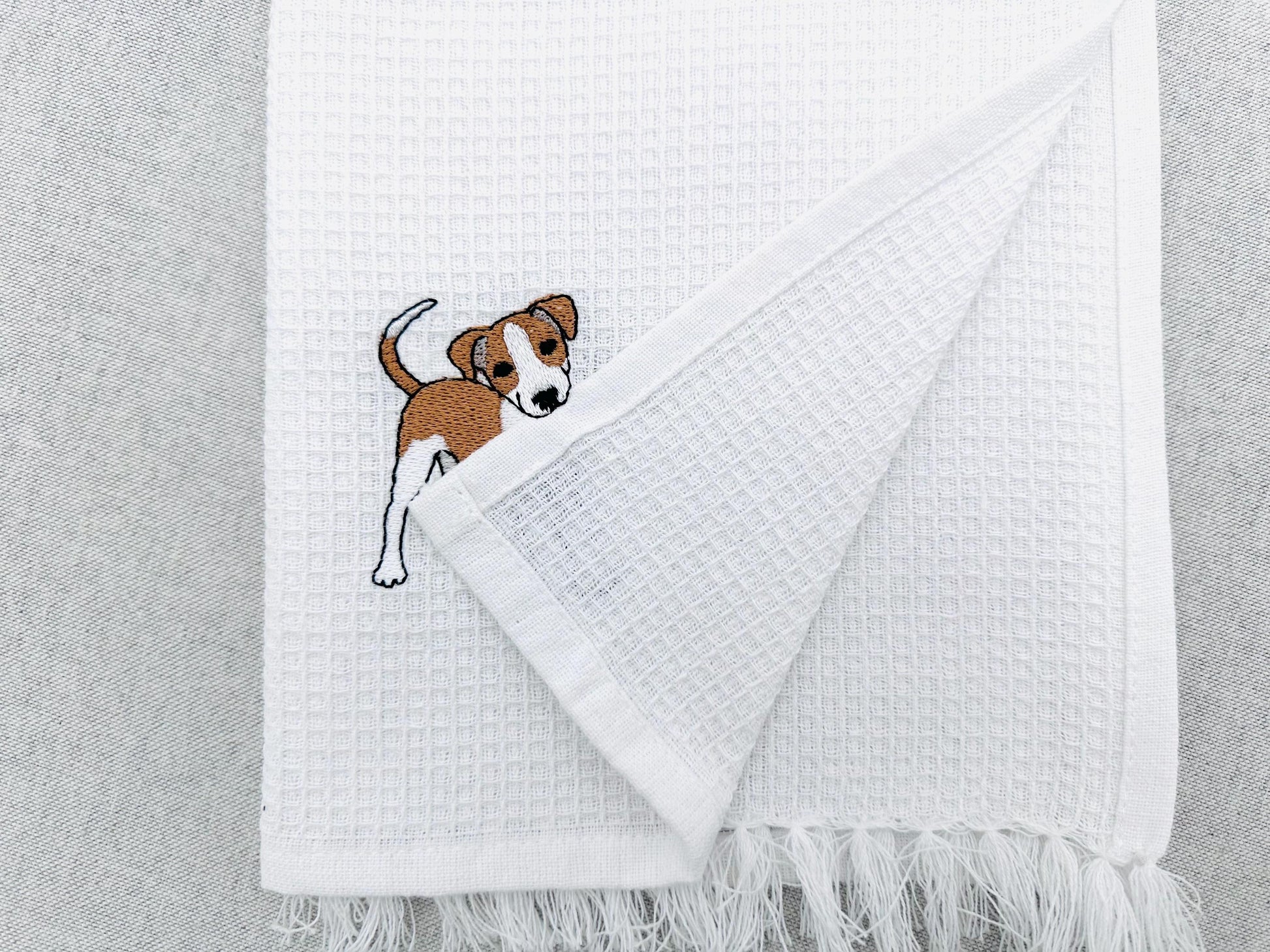 Playing Little Whippet Puppy Dog Mama kitchen dish towel animal pet kids machine embroidery designs ITH