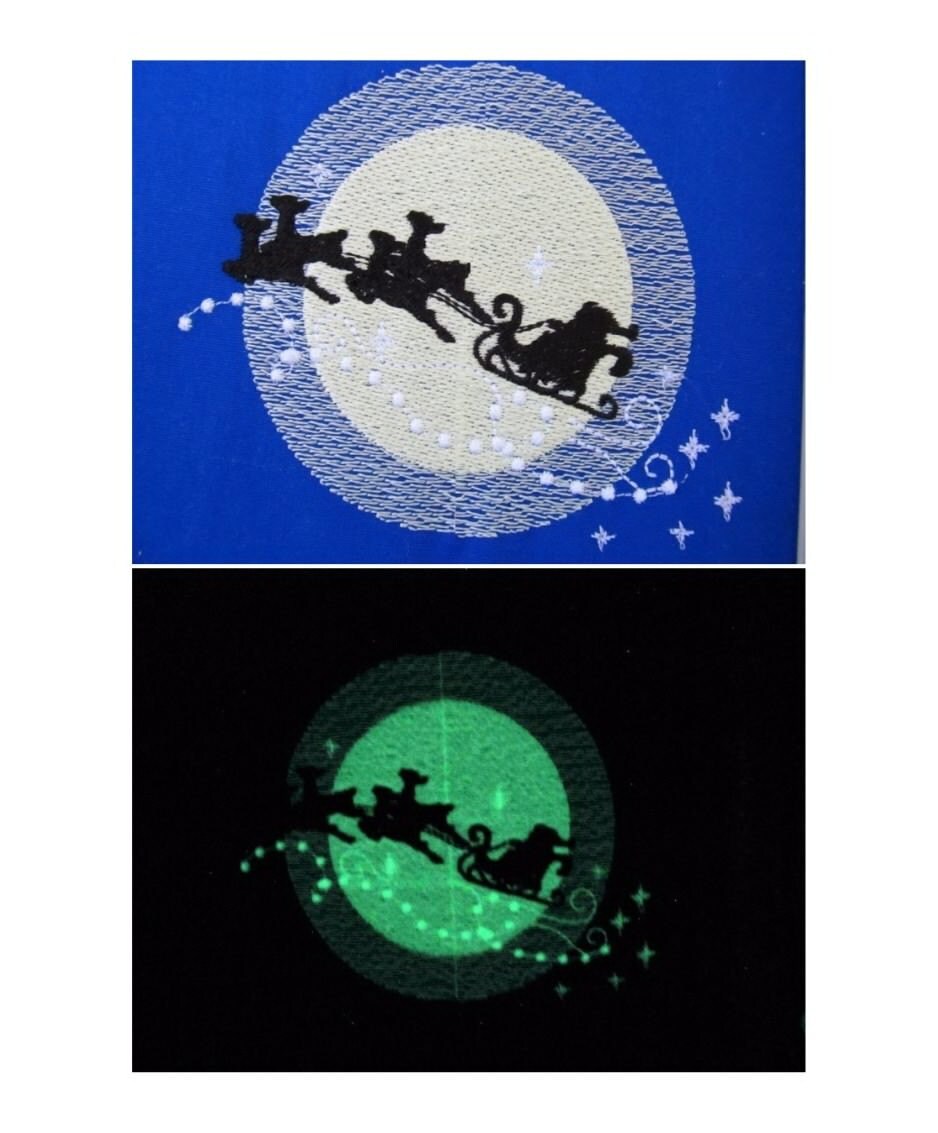 Magic Santa / Glow in the Dark – Sizes Digital Embroidery File | Artapli