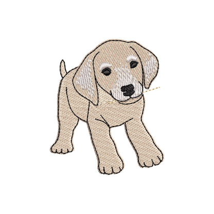 Playing Weimaraner Puppy Dog Mama kitchen dish towel pet animal kids machine embroidery designs ITH