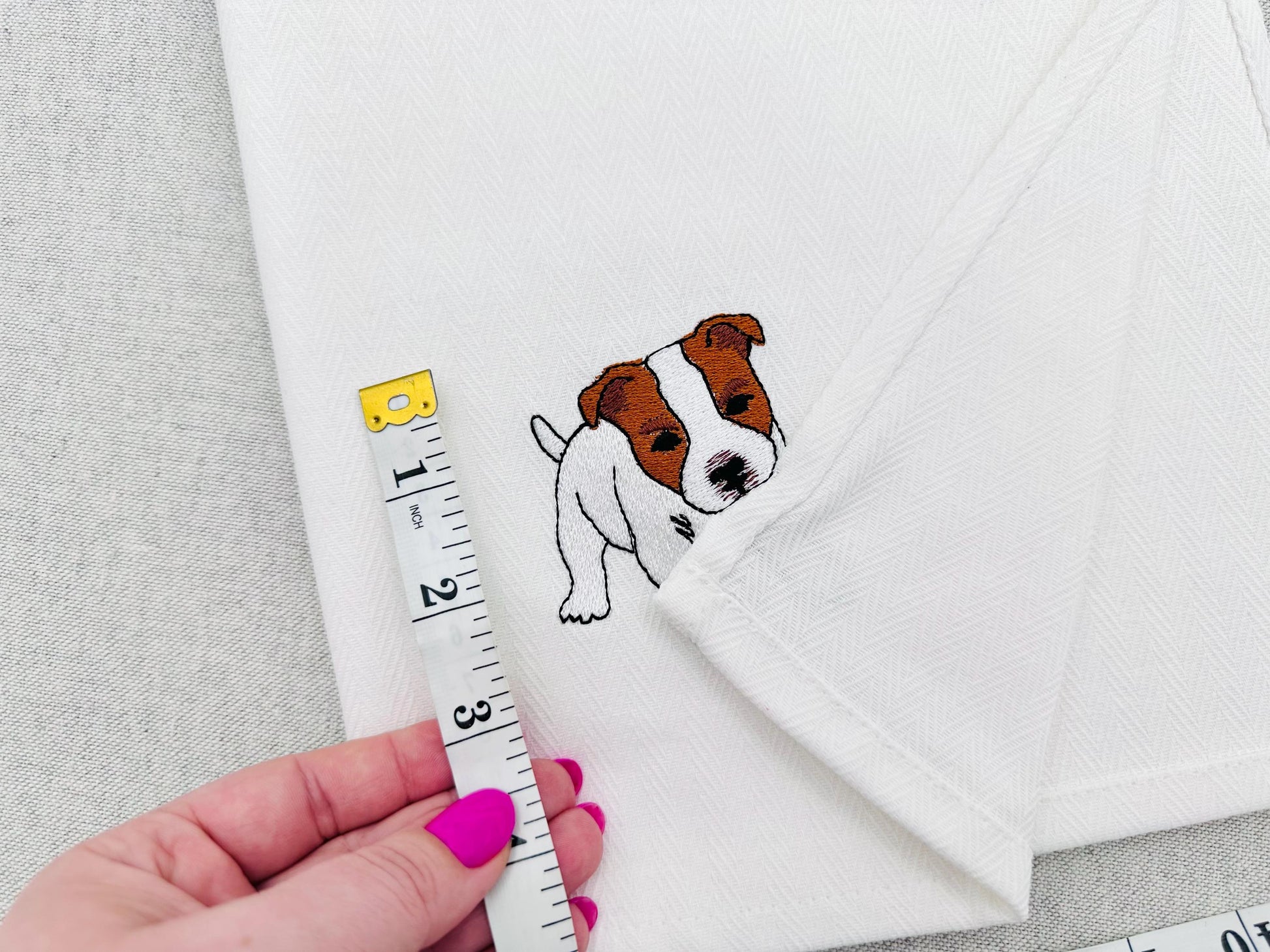 Playing Staffordshire Staffy Stafford Puppy Dog kitchen dish towel animal machine embroidery designs ITH