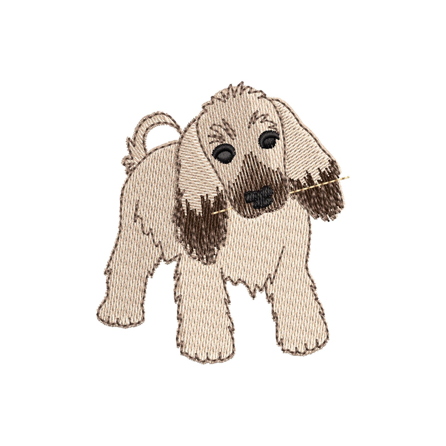Playing Afghan Hound Puppy Dog Mama kitchen dish towel pet animal machine embroidery designs ITH