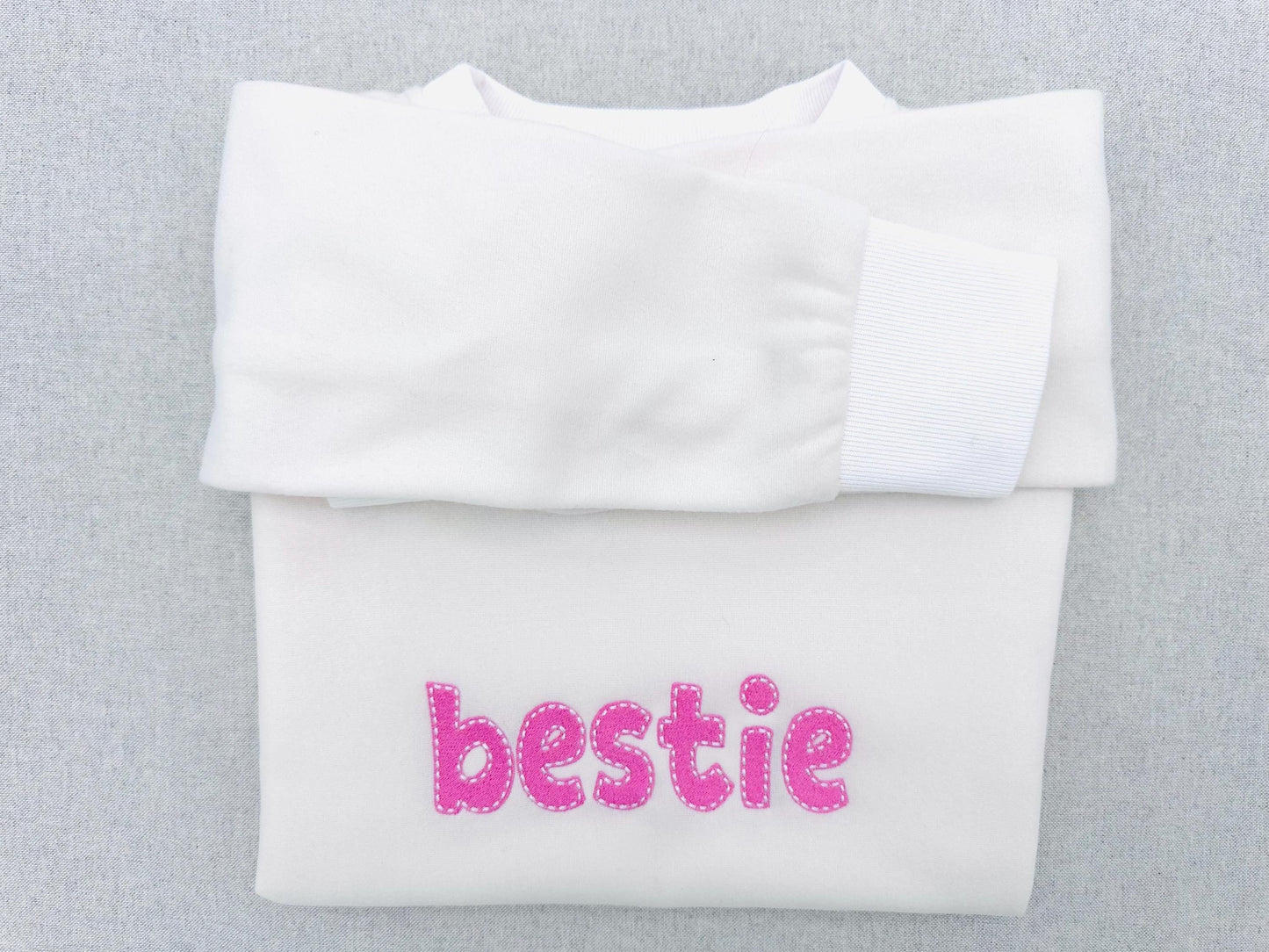 Fill stitch Melany FONT with hand-stitch look top machine embroidery designs kids fancy Alphabet