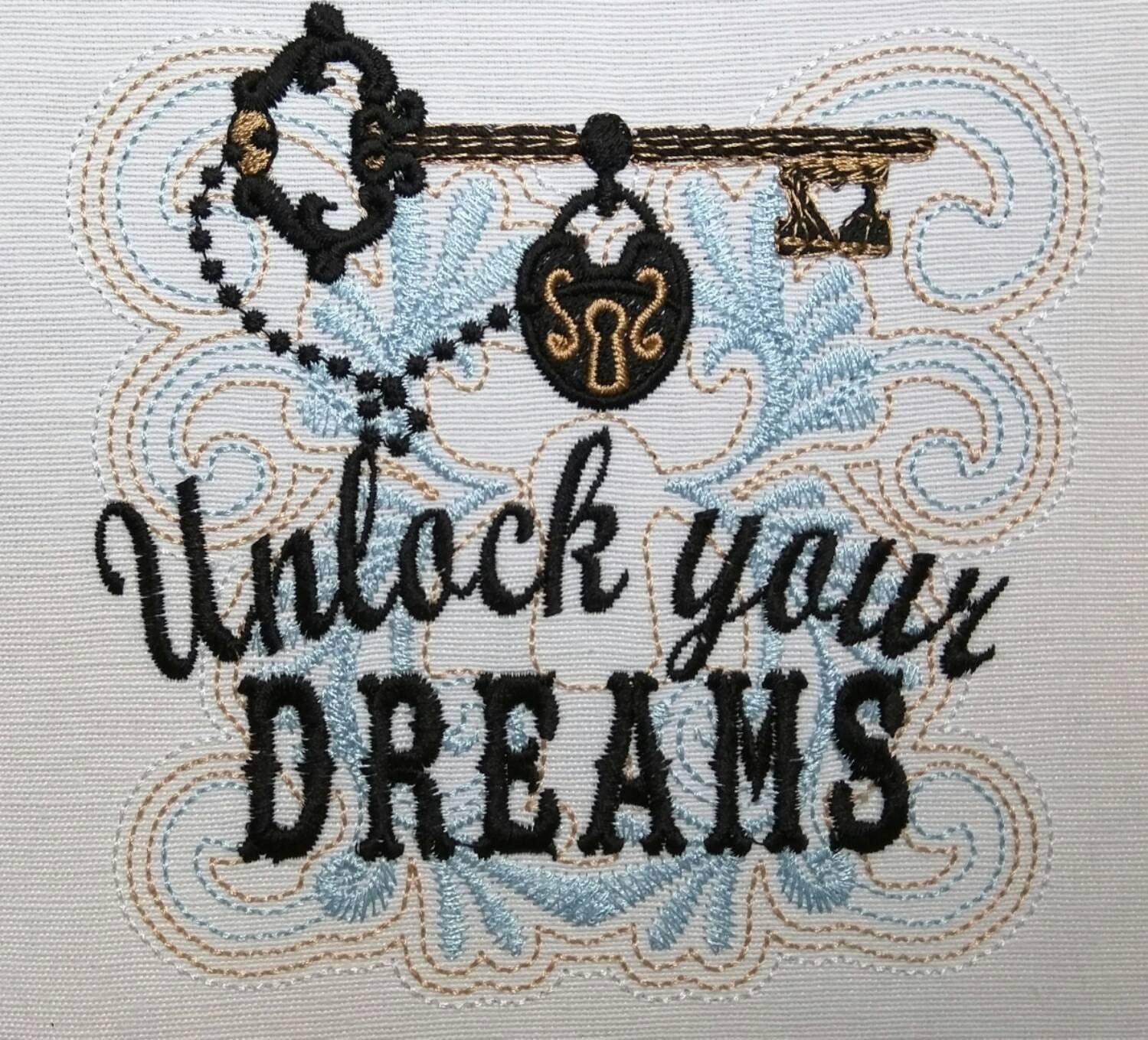 Unlock your dreams Machine Embroidery | PES DST JEF | Artapli