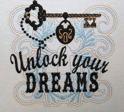 Unlock your dreams Machine Embroidery | PES DST JEF | Artapli
