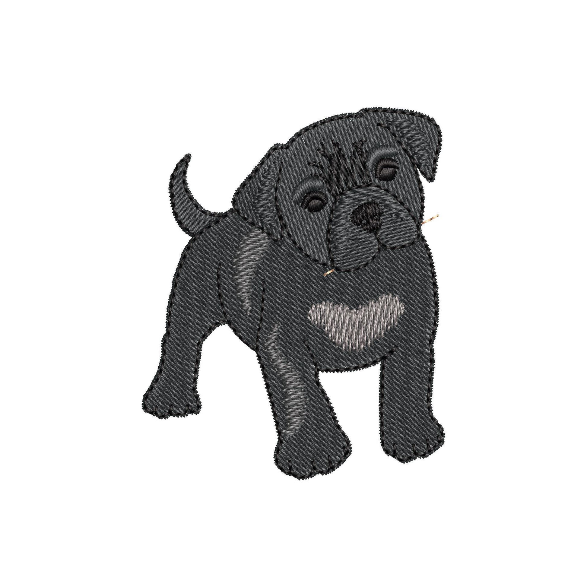 Playing Little Cane Corso Puppy Dog Mama kitchen dish towel animal pet kids machine embroidery designs ITH