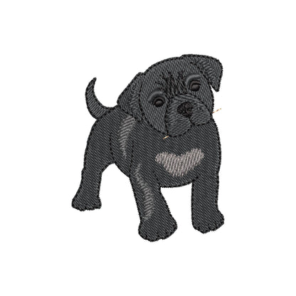 Playing Little Cane Corso Puppy Dog Mama kitchen dish towel animal pet kids machine embroidery designs ITH