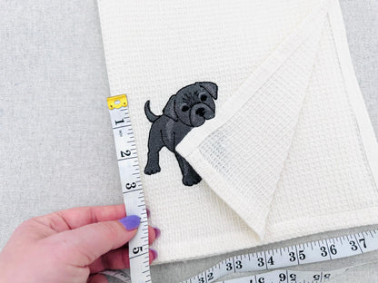 Playing Little Cane Corso Puppy Dog Mama kitchen dish towel animal pet kids machine embroidery designs ITH