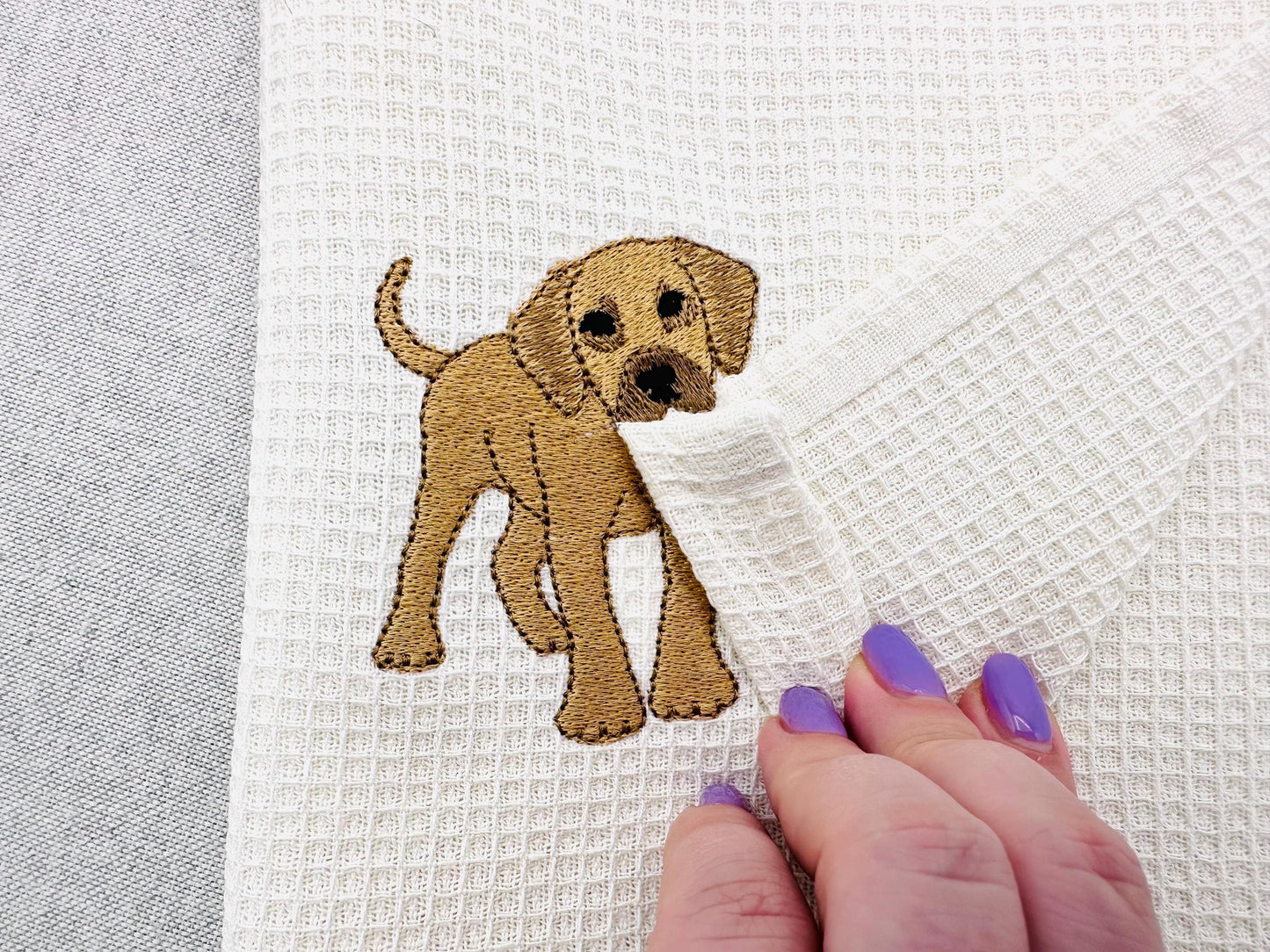 Playing Little Great Dane Puppy Dog Mama kitchen dish towel animal pet kids machine embroidery designs ITH
