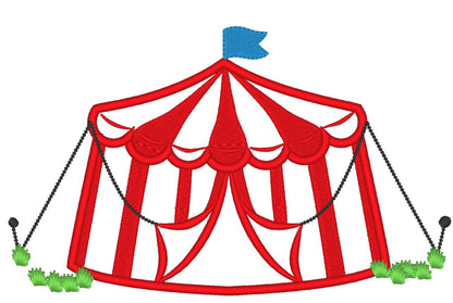 Big Top Circus Tent Applique - image 1