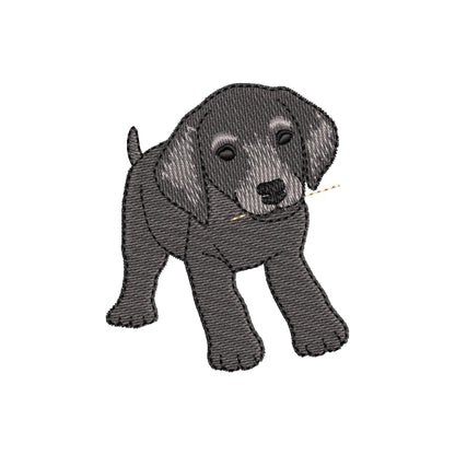 Playing Weimaraner Puppy Dog Mama kitchen dish towel pet animal kids machine embroidery designs ITH