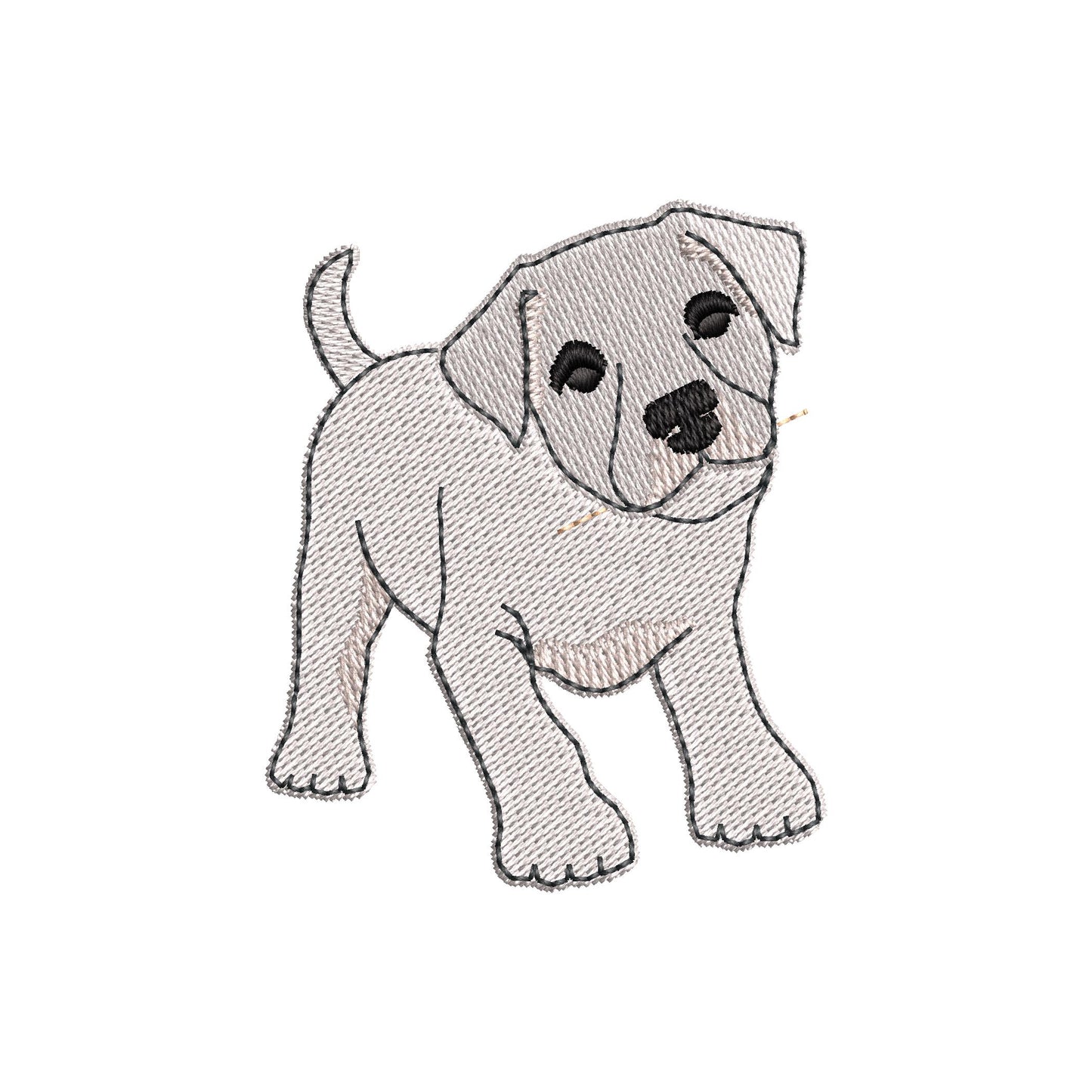 Playing Dogo Argentino Puppy Dog Mama kitchen dish towel pet animal kids machine embroidery designs ITH
