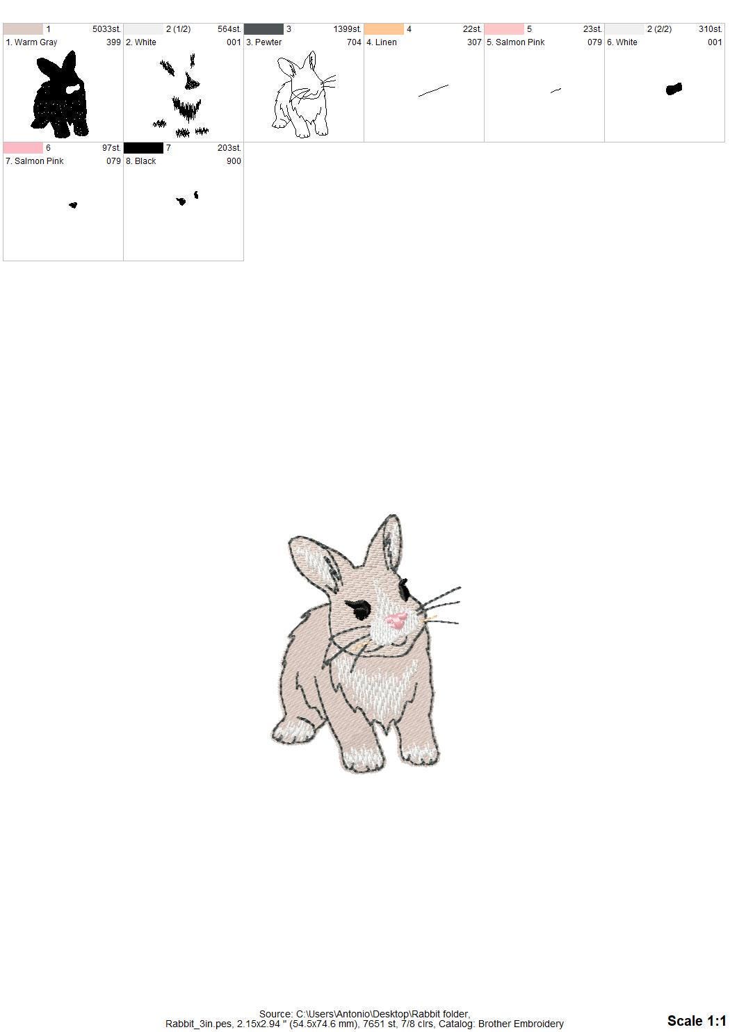 Playing Baby Bunny Rabbit kitchen dish towel animal Thief kids machine embroidery designs ITH
