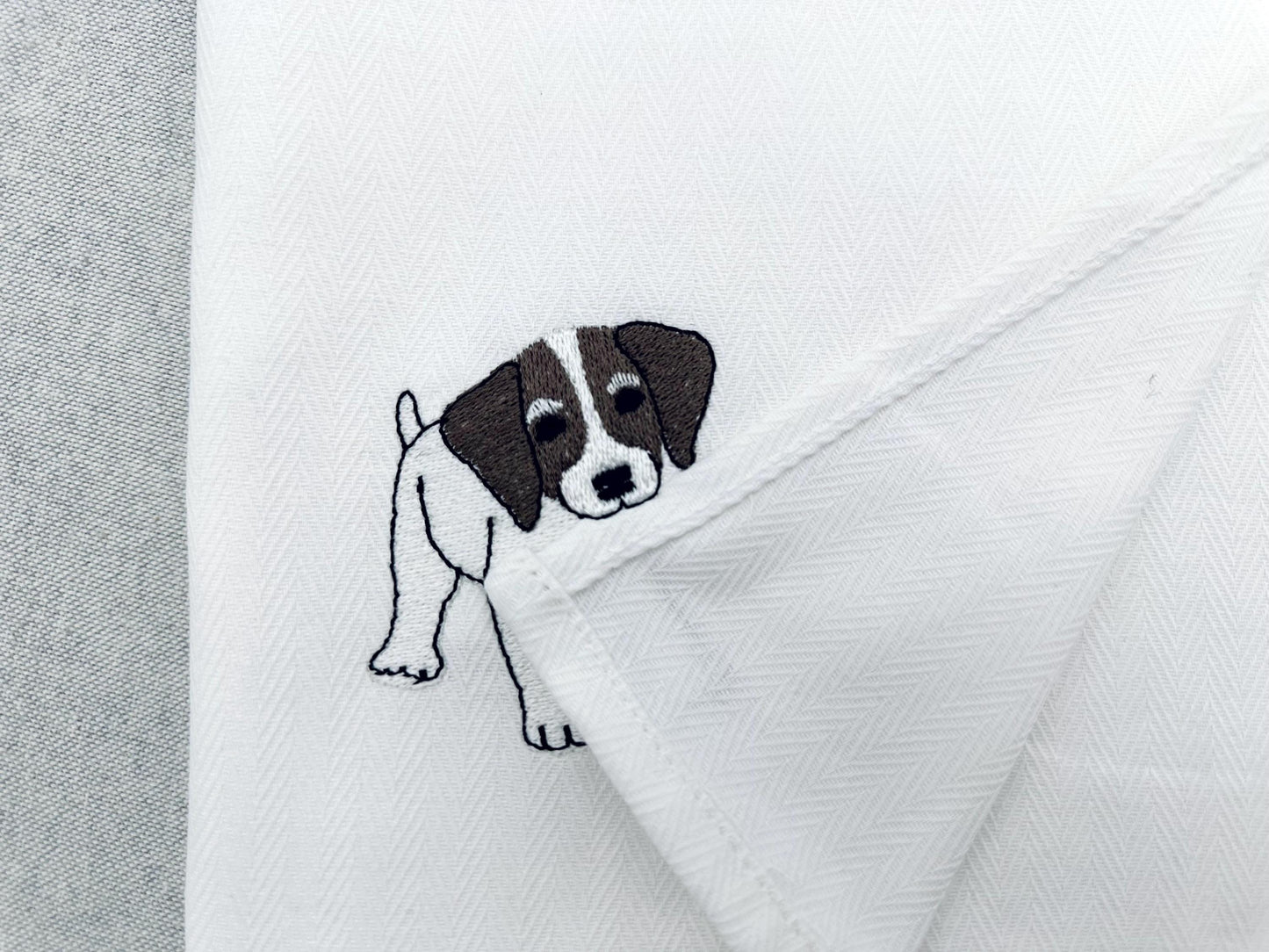 Playing German Shorthaired Pointer Puppy Dog Mama kitchen dish towel pet animal machine embroidery designs ITH