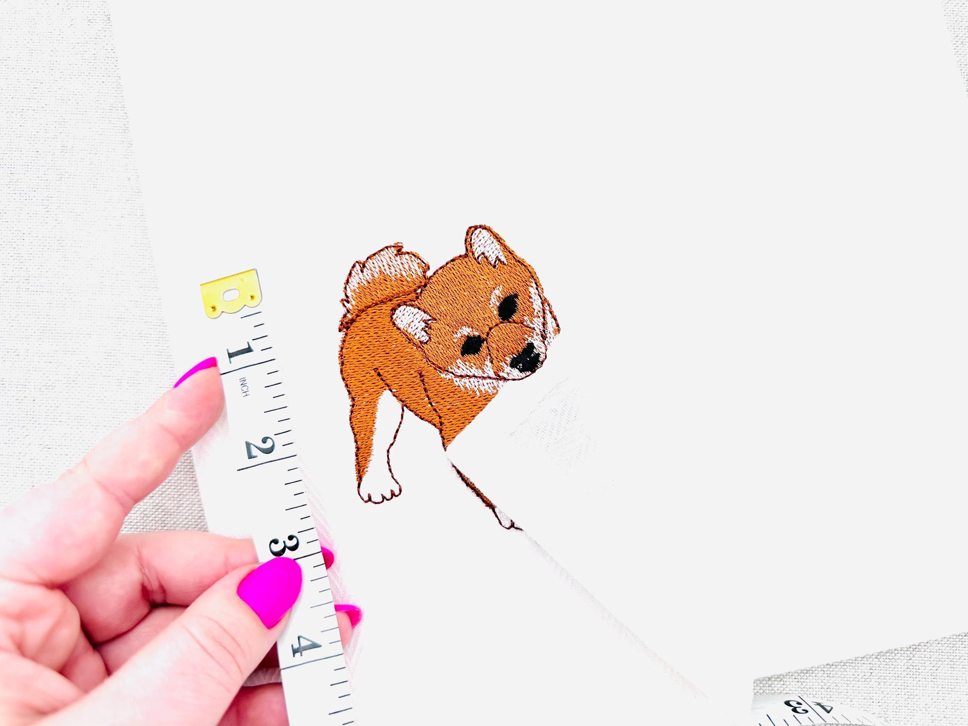 Playing Shiba Inu Puppy Dog Mama kitchen dish towel pet animal Thief kids machine embroidery designs ITH