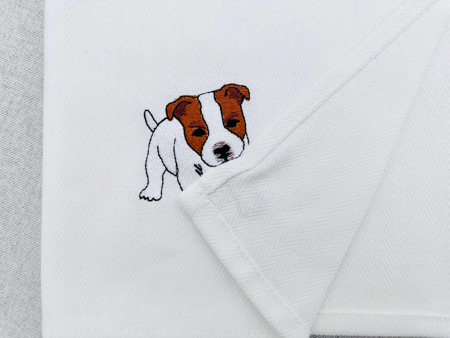 Playing Staffordshire Staffy Stafford Puppy Dog kitchen dish towel animal machine embroidery designs ITH