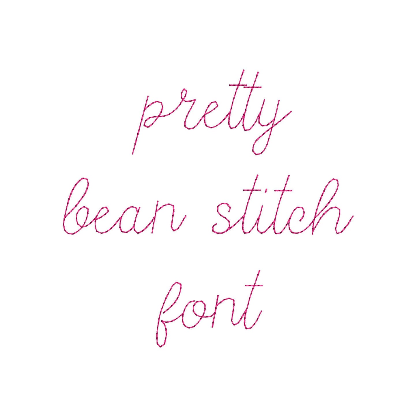 Handwritten Script Font Pretty Bean